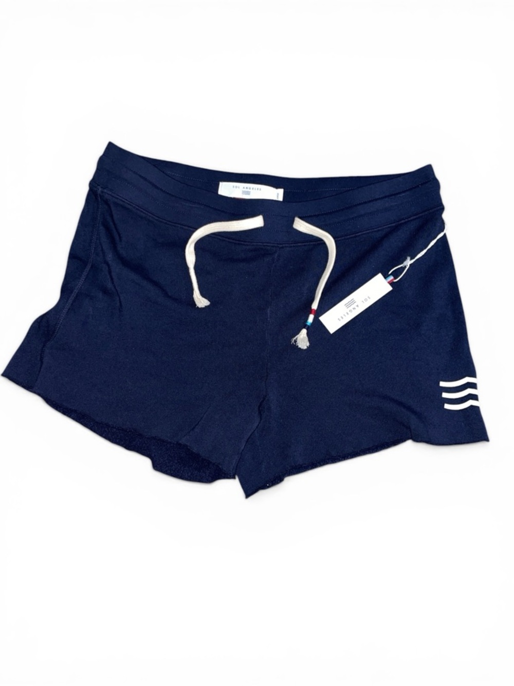 Sol Angeles Drawstring Lounge Shorts Navy NWT Size L Ultra Soft coastal NWT - Picture 5 of 5